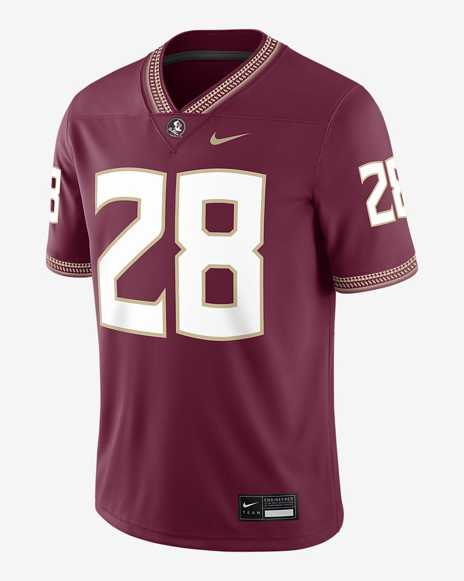 Jersey universitario Nike Dri FIT Game para hombre Florida State Seminoles